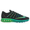 NIKE WMNS AIR MAX 2016 BLACK/MULTI-COLOR-MIDNIGHT TURQ-CLEAR JADE-RAGE GREEN 806772-003画像