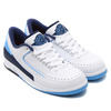 NIKE AIR JORDAN 2 RETRO LOW WHITE/UNIVERSITY BLUE-MIDNIGHT NAVY-INFRARED 23 832819-107画像