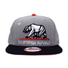 NEW ERA CALIFORNIA REPUBLIC LOGO SNAPBACK GREYxNAVY CNFNECAR045画像