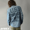 AVIREX L/S DENIM NAVAL SHIRT 6165142画像