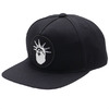 A BATHING APE NYC NY CAMO SNAP BACK CAP BLACK 1C70-180-003画像