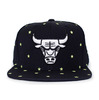 Mitchell & Ness CHICAGO BULLS GLOW IN THE DARK STARRY NIGHT SNAPBACK BLACK LVMNCHB276画像