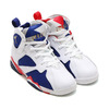 NIKE AIR JORDAN 7 RETRO BP WHITE/METALLIC GOLD COIN-DEEP ROYAL BLUE-INFRARED 23-LIGHT IRON ORE-DEEP ROYAL BLUE 304773-133画像