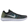 NIKE FREE RUN FLYKNIT BLACK/WHITE-VOLT-BLUE LAGOON-PINK BLAST 831069-003画像