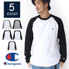 Champion ラグラン ロングスリーブ ベーシック Tシャツ C3-J425画像