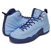 NIKE AIR JORDAN 12 RETRO GG "Hornets" bluecap/m.slv-d.pur 510815-418画像