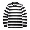 OBEY EIGHTY NINE FAT STRIPE L/S TEE (BLACK MULTI)画像