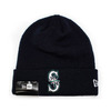 NEW ERA SEATTLE MARINERS BASIC CUFF KNIT BEANIE NAVY FFNESMN087画像