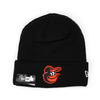 NEW ERA BALTIMORE ORIOLES BASIC CUFF KNIT BEANIE BLACK FFNEBMO312画像