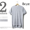 SCYE BASICS 40/1鹿の子TOP 杢 ヘンリーネックシャツ 5117-21572画像