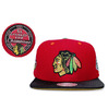 Mitchell & Ness CHICAGO BLACKHAWKS 12-13 STANLEY CUP SNAPBACK REDxBLACK LVMNCBH072画像