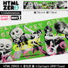 HTML ZERO3 × 喜矢武 豊×Gachapin G.P.K.Y Towel 喜矢武 豊 32nd Birthday Collaboration ACS203画像