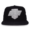 Mitchell & Ness LOS ANGELES KINGS MELTON PROPER SNAPBACK  BLACKxSILVER LVMNLAK081画像