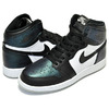 NIKE AIR JORDAN 1 RETRO HI OG AS BG "ALL STAR" "GOTTA SHINE" black/metallic silver 907959-015画像