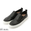 Schott LEATHER SLIP ON BLACK 409599901画像