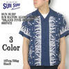 SUN SURF S/S RAYON ALOHA SHIRT "ISLAND FIVE-FINGER" SS37472画像