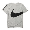 NIKE AS M NK DRY TEE DB LOGO SWOOSH DK GREY HEATHER/BLACK 841632-063画像