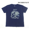 TAILOR TOYO S/S SUKA T-SHIRT INDIGO DISCHARGE PRINT "JAPAN DRAGON" TT77672画像