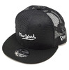 NEW ERA 9FIFTY Trucker NY MESH CAP BLACK/SNOWWHITE 11404591画像