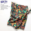 SUN SURF by MASKED MARVEL COTTON 85%/LINEN 15% CANVAS SHORTS "MENEHUNE MAGIC" SS51658画像