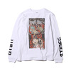 UBIQ THREE TIDES TATTOO × UBIQ “IREZUMI” LS T-SHIRT (Youkai) Designed by Ganji WHITE UB17S-PL01画像