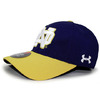 UNDER ARMOUR NCAA NOTRE DAME FIGHTING IRISH SIDELINE RENEGADE ADJUSTABLE CAP NAVYxGOLD UCND03ND19画像