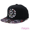 MISHKA NEON KEEP WATCH SNAPBACK CAP BLACKxMULTI MSS173204画像