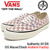 VANS Authentic 44 DX OG Mauve/Check Anaheim Factory VN-0A38ENOAO画像