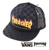 VANS × THRASHER TRUCKER CAP BLACK(THRASHER) VN0A360P09B画像