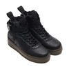 NIKE W SF AF1 MID BLACK/BLACK-DARK HAZEL AA3966-003画像