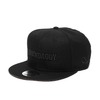 MACKDADDY LOGO SNAPBACK CAP BLACK/BLACK MDAC-2010-BB画像