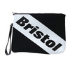 F.C.R.B. STRIPE BONDING POUCH BLACK画像