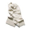 Johnstons CASHMERE NATURAL PLAIN & PURL STITCH SCARF HAB2182画像