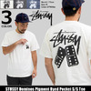 STUSSY Dominos Pigment Dyed Pocket S/S Tee 1944129画像