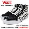 VANS Sk8-Hi Reissue Black/True White/Check Checkerboard VN-0A2XSBQX3画像