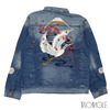 TWOANGLE SHYNE DENIM JACKET INDIGO BLUE画像