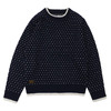 WTAPS ARAN SWEATER NAVY 172MADT-KNM01画像