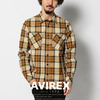 AVIREX CHECK CANVAS WORK SHIRT 6145197画像