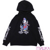 MISHKA LAMOUR MASCOT HOODIE  BLACK MAW170405F画像