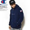 Champion ACTION STYLE PULLOVER FLEECE PARKA -NAVY- C3-L612画像