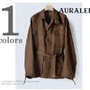 AURALEE LINEN GABARDINE BIG SAFARI BLOUSON A8SB02LG画像