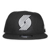 NEW ERA PORTLAND TRAILBLAZERS スナップバックキャップ BLACKxWHITE NRNE70387701画像