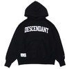 Ron Herman × DESCENDANT HOODED SWEATSHIRT BLACK画像