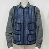 SAMURAI JEANS SJVT18-KS 藍絣刺し子ベスト18-KS画像