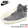 NIKE SF AF1 MID Dark Grey/Light Bone Limited 917753-004画像