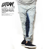 LEFLAH WHITE BLEACH JOGGER PANTS -NAVY- LEFLP09-1708AWN画像