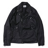 Superior PU LEATHER RIDERS JACKET BLACK画像