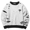 SPIRAL COMPOUND NEAR DARK / GRUNGE CREW NECK SWEAT (GRAY) HPS-G01画像