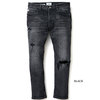 CRIMIE BORN AGAINST GARAGE CRASH STRETCH DENIM CROPPED JEANS C1H3-CXBA-P2U4画像