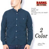 BARNS No.BR-7447 BROAD L/S BAND COLLER SHIRT画像